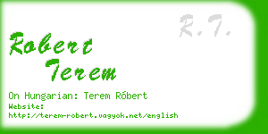 robert terem business card